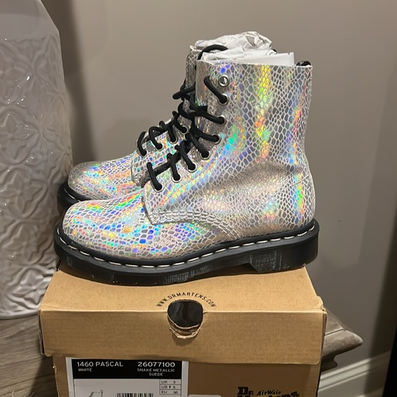 Dr. Marten 1460 Pascal Metallic Snake Boots - Picture 5 of 7